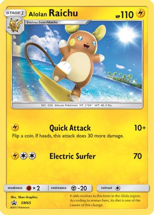 Alolan Raichu SM65/248 - Promo - Holofoil
