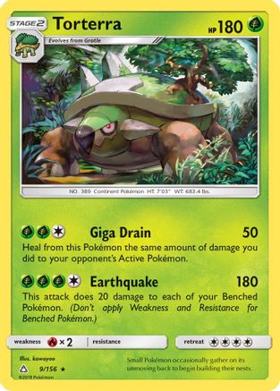 Torterra 009/156/156 - Holo Rare - Holofoil