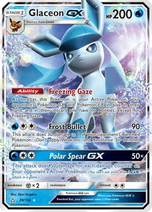 Glaceon GX 039/156/156 - Ultra Rare - Holofoil