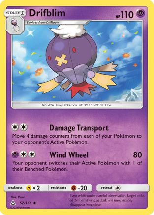 Drifblim 052/156/156 - Uncommon