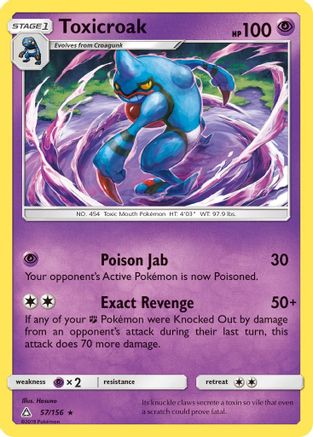 Toxicroak 057/156 - Rare