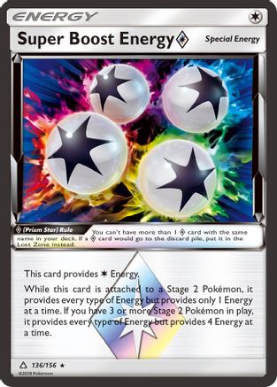 Super Boost Energy Prism Star 136/156/156 - Prism Rare - Holofoil