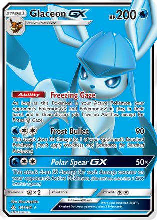 Glaceon GX (Full Art) 141/156 - Ultra Rare - Holofoil