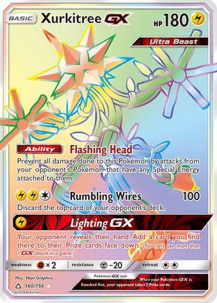 Xurkitree GX (Secret Rare) 160/156 - Secret Rare - Holofoil