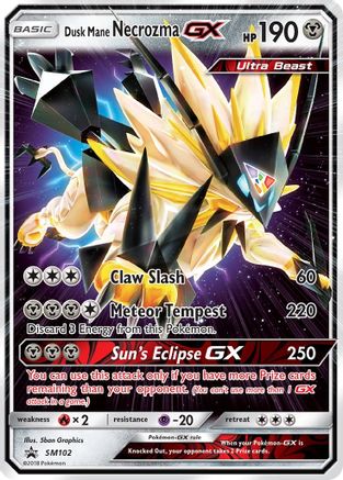 Dusk Mane Necrozma GX SM102/248 - Promo - Holofoil