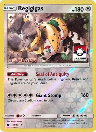 Regigigas 084/111 - Promo - Reverse Holofoil