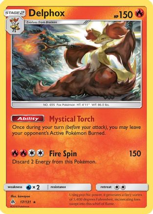 Delphox 017/131/131 - Holo Rare - Holofoil