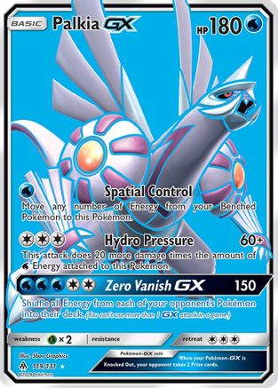 Palkia GX (Full Art) 119/131 - Ultra Rare - Holofoil