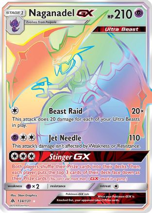 Naganadel GX (Secret) 134/131 - Secret Rare - Holofoil
