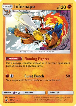 Infernape 059/131/131 - Holo Rare - Holofoil