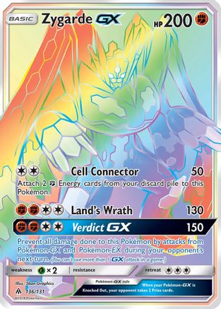 Zygarde GX (Secret) 136/131 - Secret Rare - Holofoil