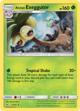 Alolan Exeggutor 002/131 - Rare - Holofoil