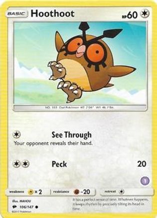 Hoothoot (1) 106 - Common