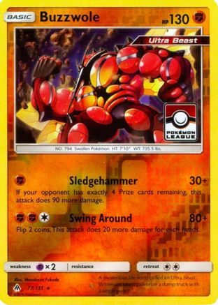 Buzzwole 077/131 - Promo - Reverse Holofoil