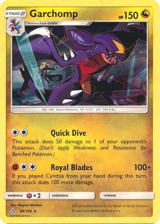 Garchomp 099/156 - Rare - Holofoil