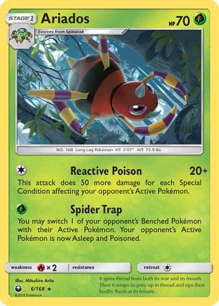 Ariados 006/168 - Holo Rare - Holofoil