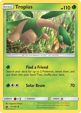 Tropius 021/168 - Uncommon