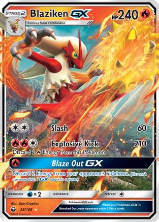 Blaziken GX 028/168/168 - Ultra Rare - Holofoil