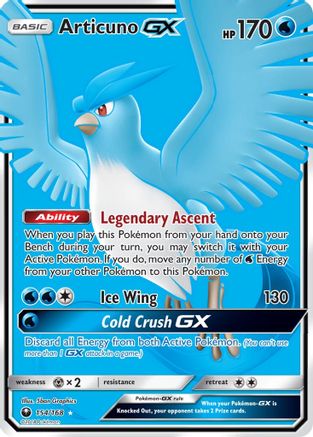 Articuno GX (Full Art) 154/168 - Ultra Rare - Holofoil