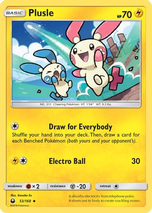 Plusle 053/168/168 - Uncommon