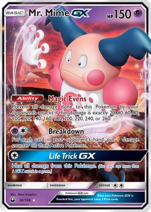 Mr. Mime GX 056/168/168 - Ultra Rare - Holofoil