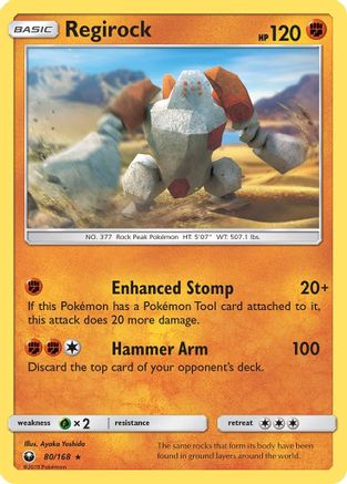 Regirock 080/168/168 - Rare