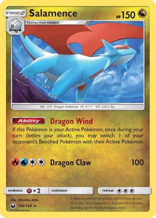 Salamence 106/168/168 - Holo Rare - Holofoil
