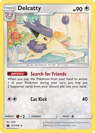 Delcatty 121/168 - Holo Rare - Holofoil