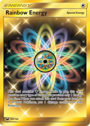 Rainbow Energy (Secret) 183/168 - Secret Rare - Holofoil