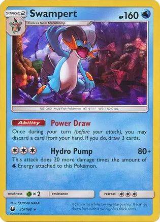 Swampert 035/168 - Holo Rare - Holofoil