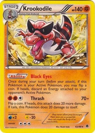 Krookodile 062/098 - Holo Rare - Holofoil