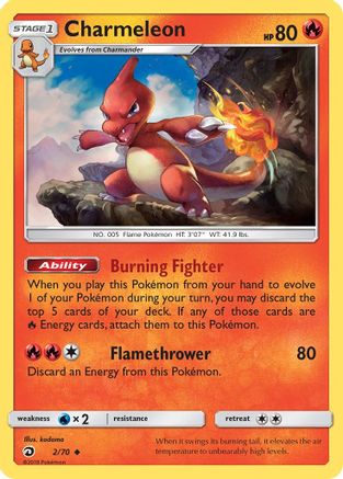 Charmeleon 002/70/70 - Uncommon