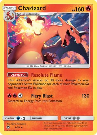 Charizard 003/70/70 - Holo Rare - Holofoil