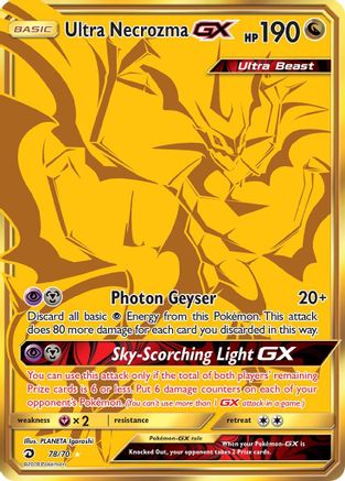Ultra Necrozma GX (Secret) 078/70 - Secret Rare - Holofoil