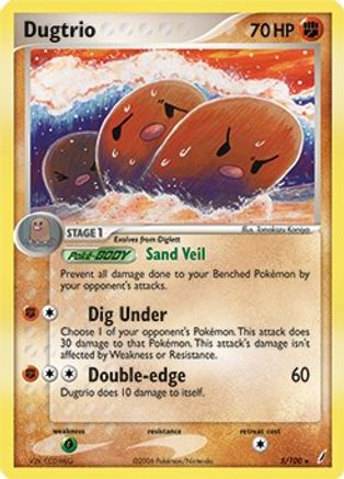 Dugtrio 005/100 - Rare