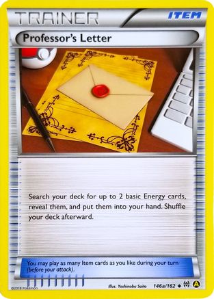 Professor's Letter 146a/162/162 - Promo - Holofoil