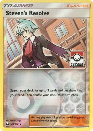 Steven's Resolve 145/168 - Promo - Reverse Holofoil