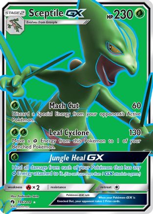 Sceptile GX (Full Art) 196/214 - Ultra Rare - Holofoil