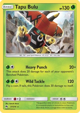 Tapu Bulu 037/214 - Holo Rare - Holofoil