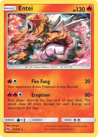 Entei 047/214 - Rare