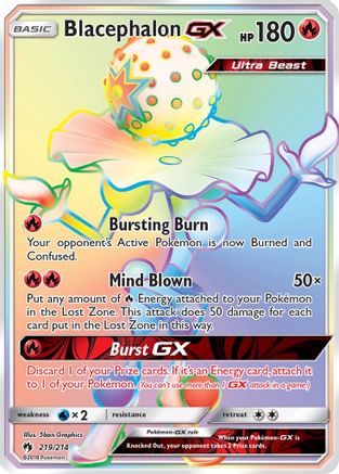 Blacephalon GX (Secret) 219/214 - Secret Rare - Holofoil