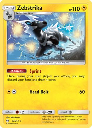Zebstrika 082/214/214 - Rare