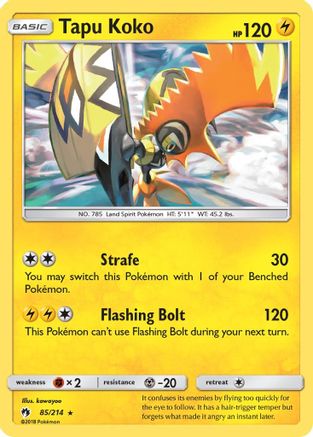 Tapu Koko 085/214 - Holo Rare - Holofoil