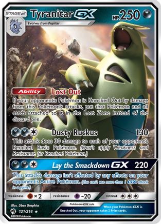 Tyranitar GX 121/214/214 - Ultra Rare - Holofoil