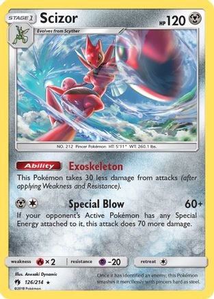 Scizor 126/214/214 - Holo Rare - Holofoil