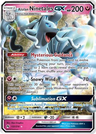 Alolan Ninetales GX 132/214/214 - Ultra Rare - Holofoil