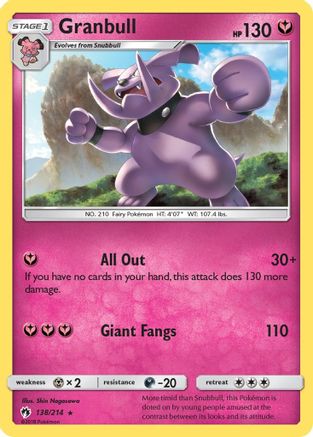 Granbull 138/214/214 - Rare