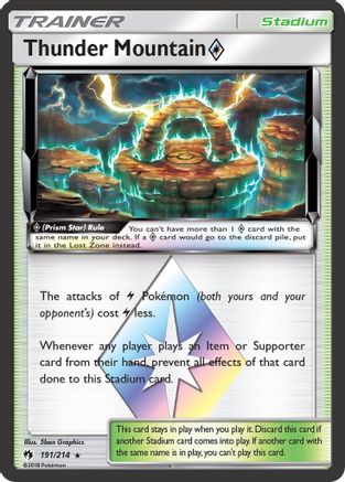 Thunder Mountain Prism Star 191/214/214 - Prism Rare - Holofoil