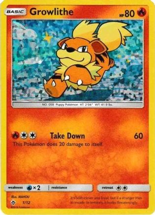 Growlithe 001/12/12 - Promo - Holofoil
