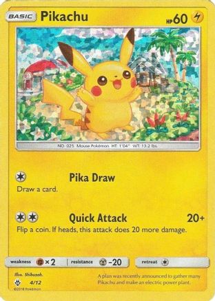 Pikachu 004/12/12 - Promo - Holofoil